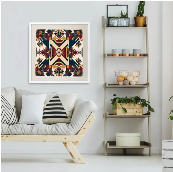 Framed Silk Scarf