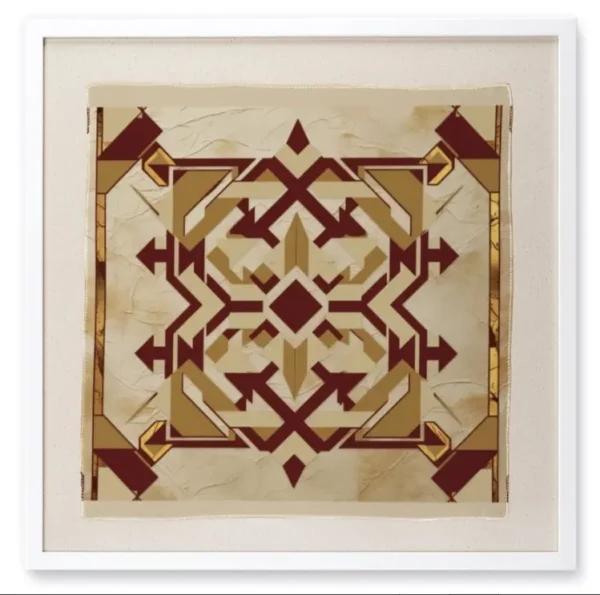 Framed Silk Scarf