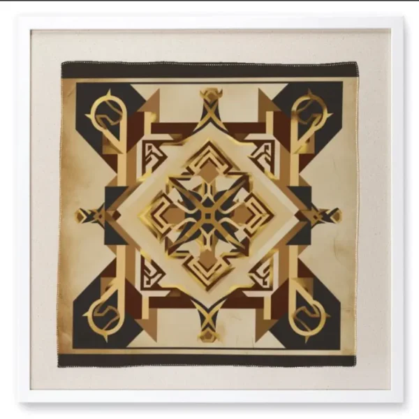 Framed Silk Scarf